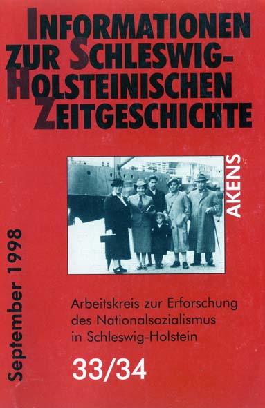 ISHZ 33/34 Titelbild: Emigration nach Palstina, Kiel 1938