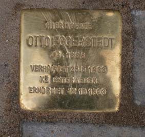 Stolperstein fr Otto Eggerstedt, Kiel