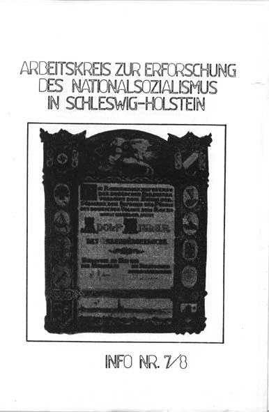 Info 7/8 Titelbild: Ehrenbrgerschaft Hitlers
