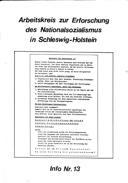 Info 13 Titelbild: Merkblatt fr Bauarbeiter, Bstlein-Organisation, Hamburg 1941
