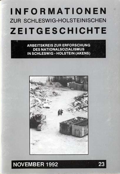 ISHZ 23 Titelbild: Baugrube auf dem ehemaligen jdischen Friedhof in Hamburg Ottensen 1992
